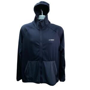 Adidas Women's Terrex Lightweight Hiking running Jacket Blue XL21x27